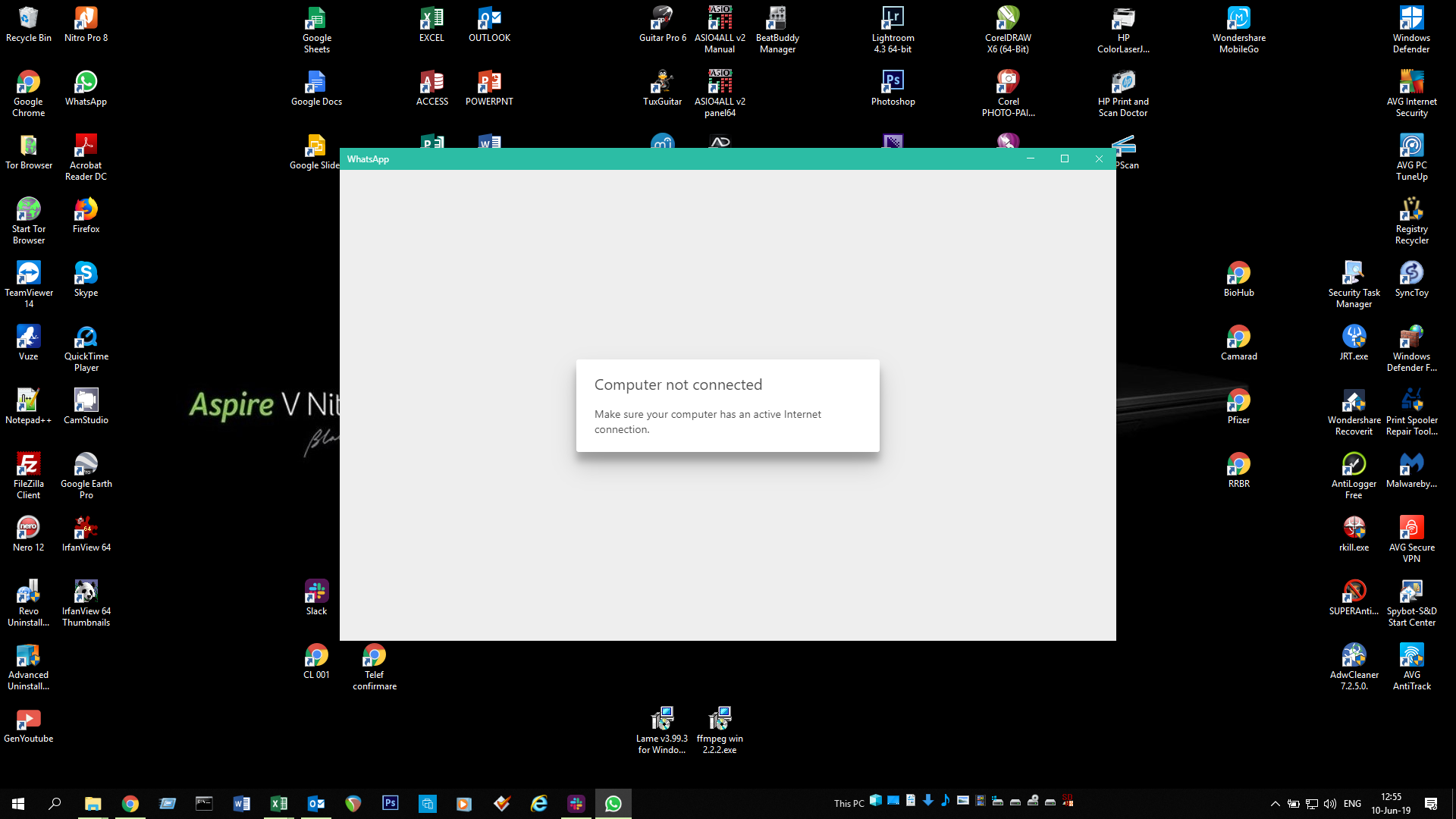 AVG blocks Whatsapp on my laptop AVG