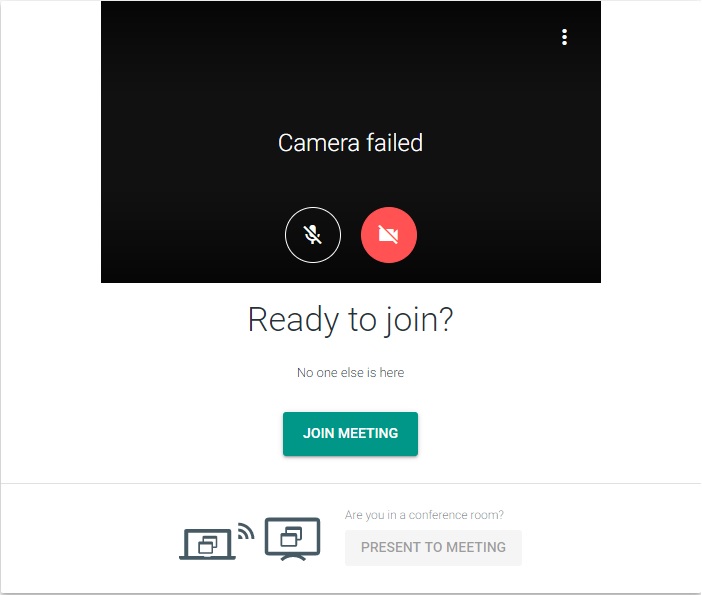 web cam doesn't work with Google Hangouts Meet AVG