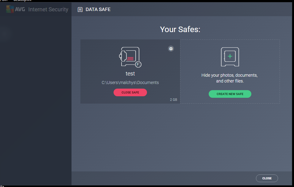 Your data safe. Avg show. Avg eun0011. Avg k3.