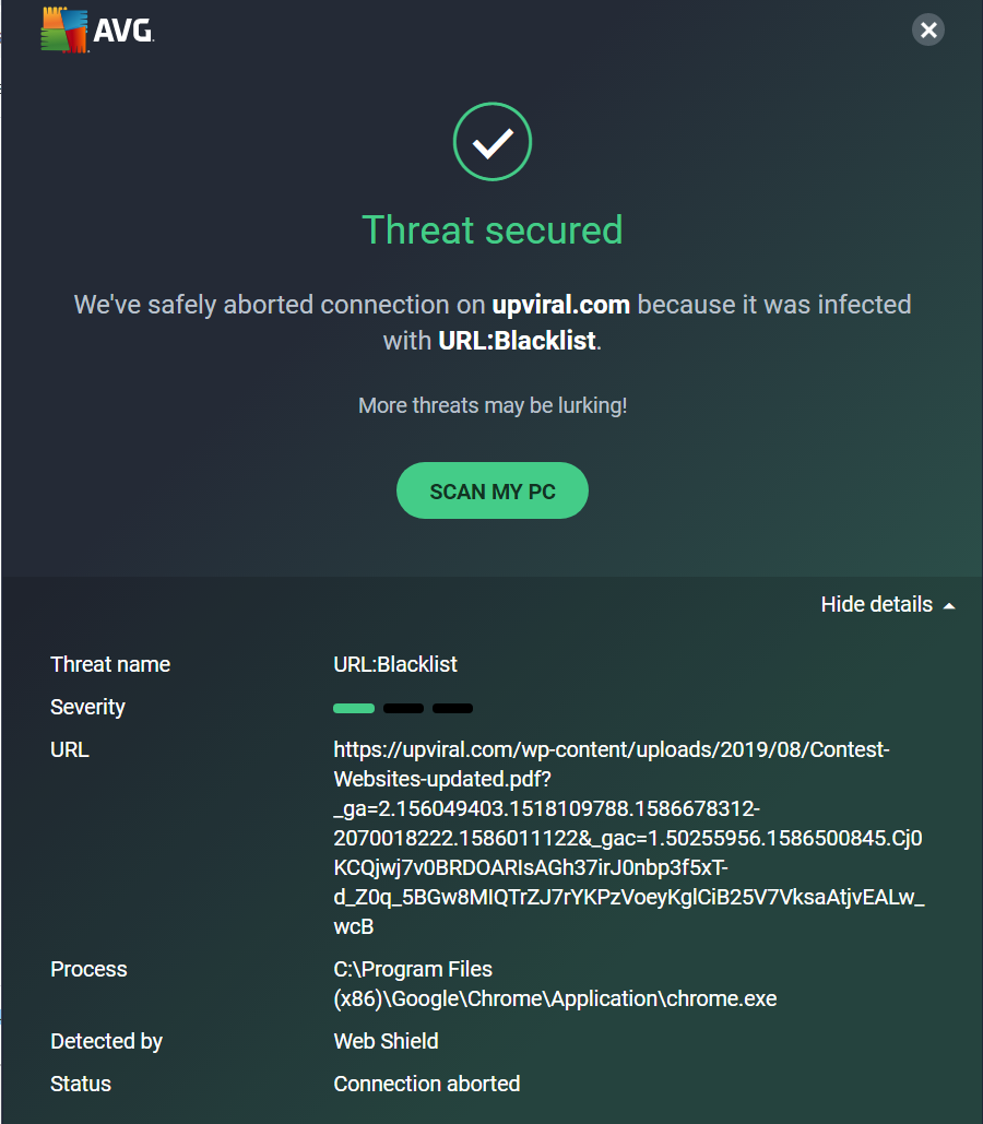 Url blacklist avast что это