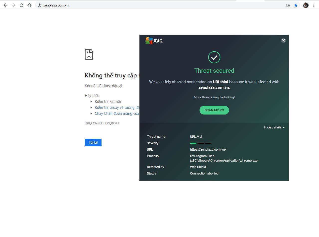 AVG antivirus block website AVG