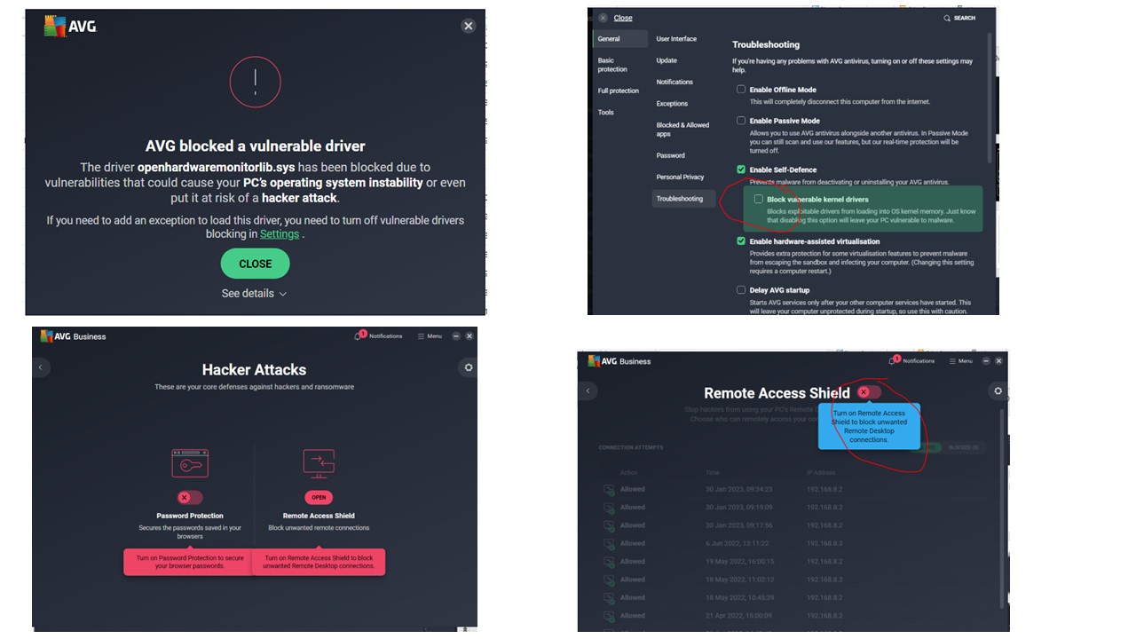 AVG Blocked a vunerable driver, openhardwaremonitorlib.sys AVG