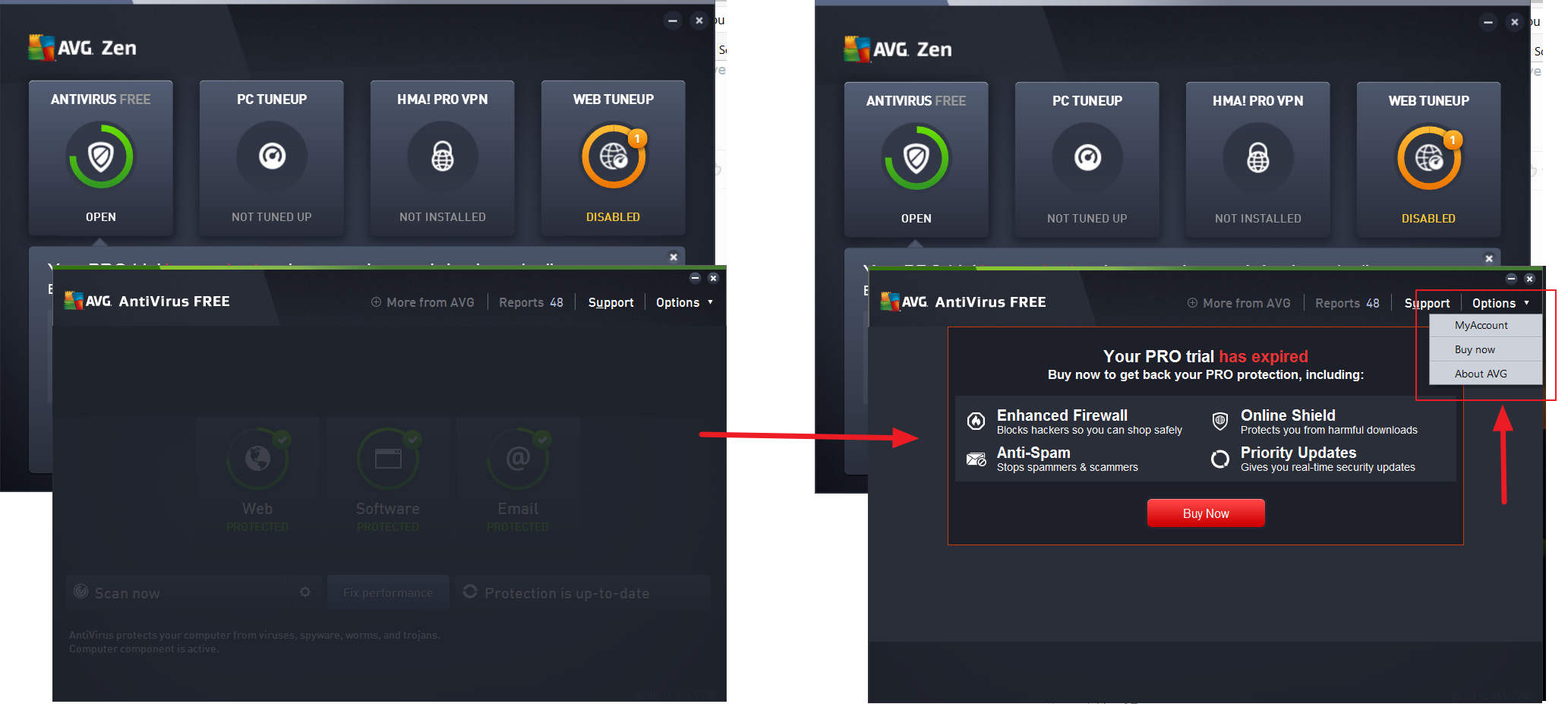 problem with AVG