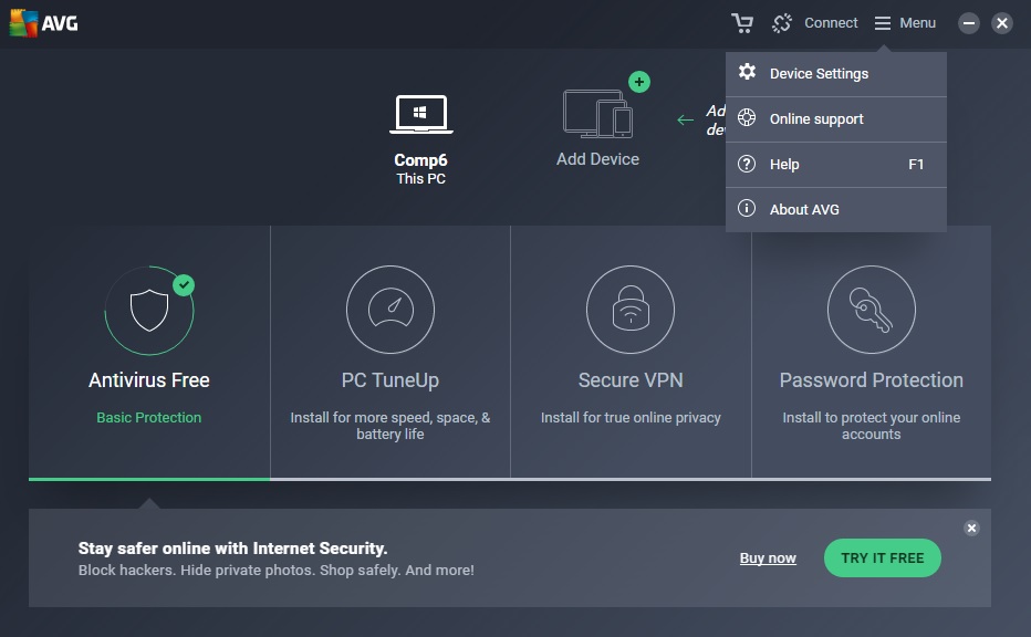 avg screenshot