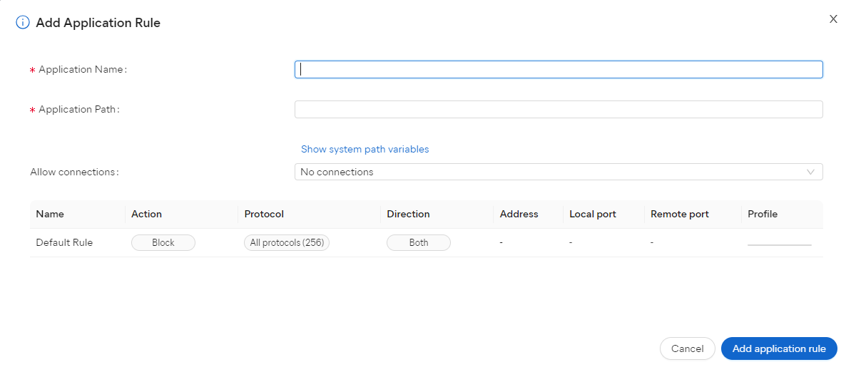 HubCloud_FW_FWRules_ApplicationRules_Add