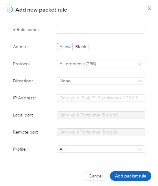 HubCloud_FW_FWRules_AdvancedPacketRules_Add