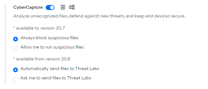 HubCloud_AV_GeneralSettings_CyberCapture