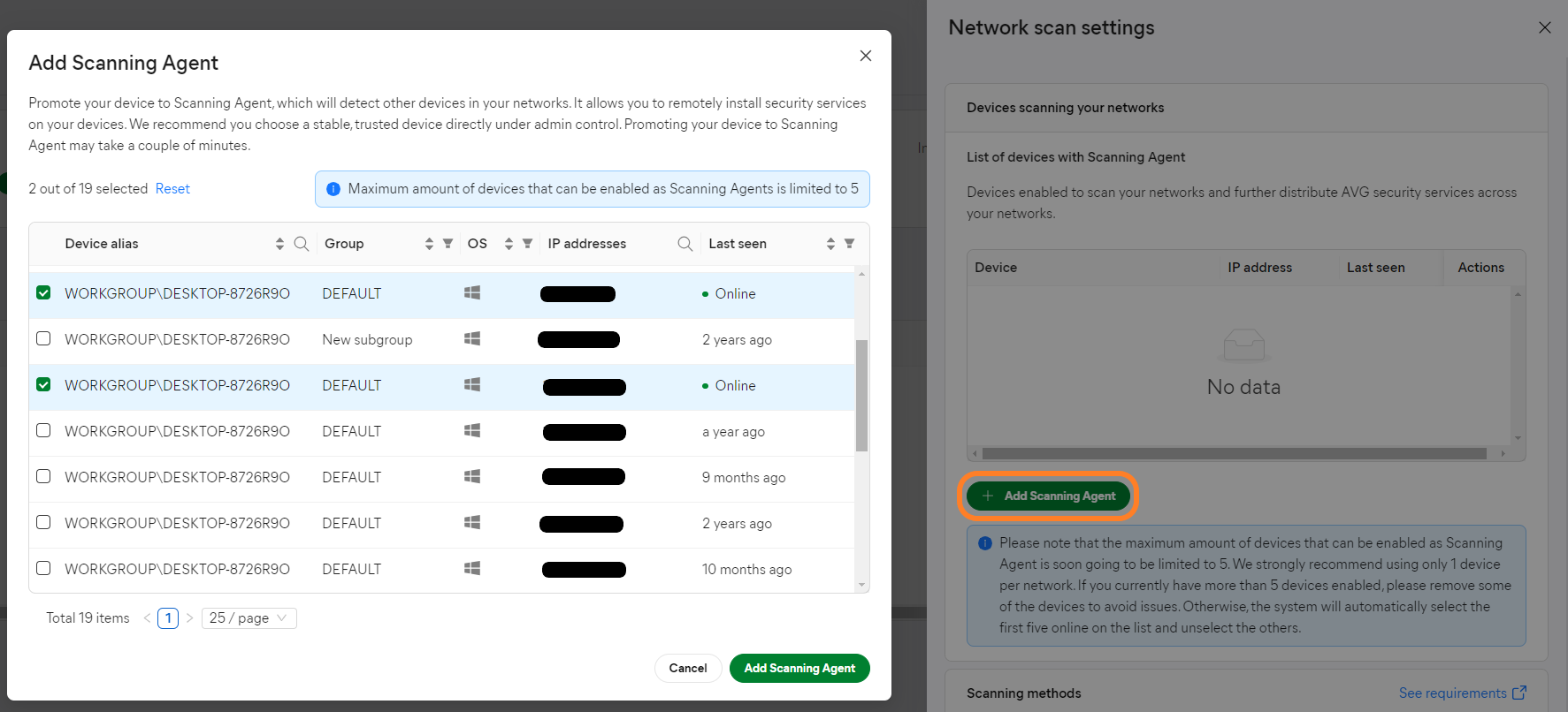 Cloud_MasterAgents_ScanningAgent_Add